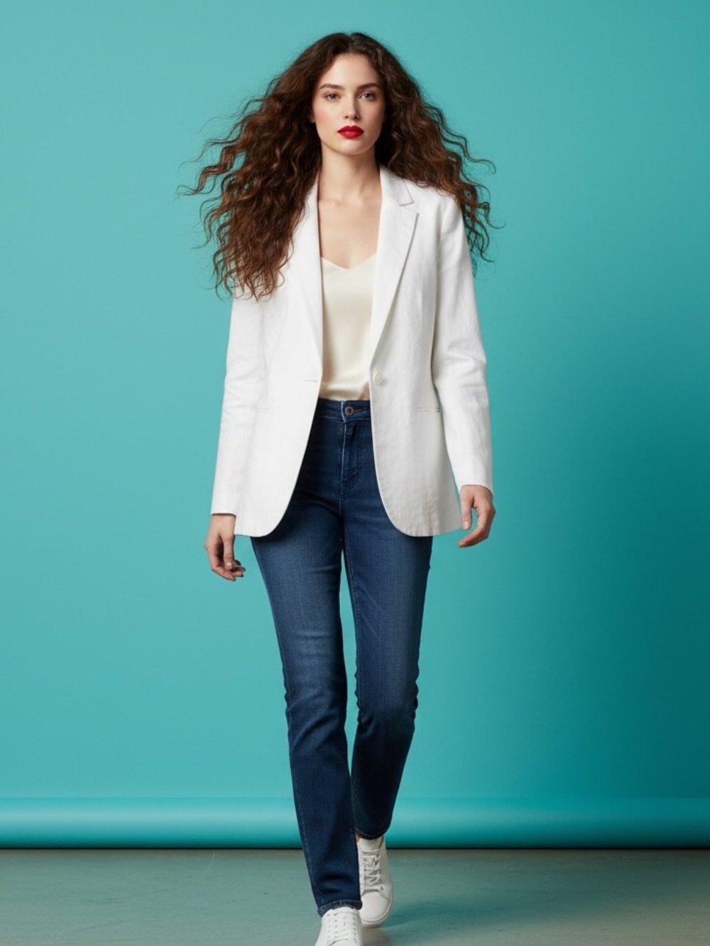 Ann Taylor Loft Linen Blend Lined Blazer Size 10
